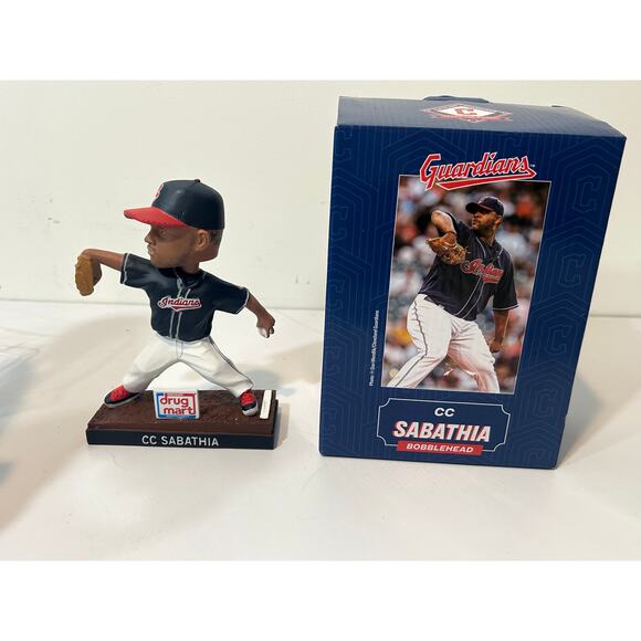 CC Sabathia Cleveland Guardians HOF Bobblehead 8/3/24 SGA New In Box - Picture 1 of 4